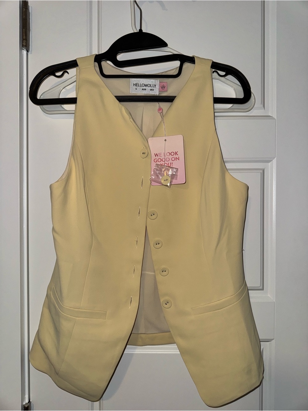 Butter Button Up Vest Blouse - Size Small